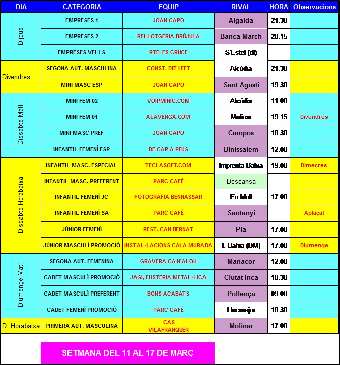 horaris 1213